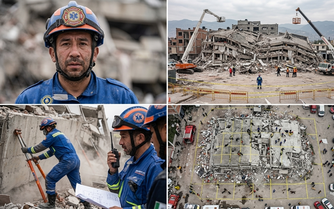 Colapso del edificio en San Antonio Abad