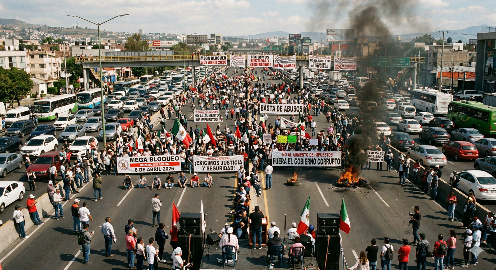 Mega Bloqueo 6 de Abril 2026